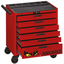 TENG PRO LOW HEIGHT CABINET 6 DRAWERS RED 26inch TCW806N