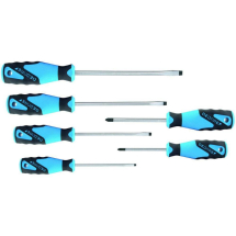 GEDORE SLOTTED AND POZI SCREWDRIVER SET 6PC