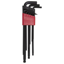 GEDORE RED BALL ENDED METRIC HEX KEY SET 9 PC