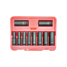 AOK IMPERIAL DEEP IMPACT SOCKET SET 10PC 1/2inch SD