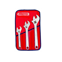 PROTO ADJUSTABLE WRENCH SET 3PC 8-12inch