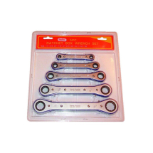 AOK IMPERIAL RATCHET RING FLAT SPANNERS 5PC