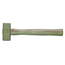 SAFETY TOOLS BRASS CLUB HAMMER WOODEN HANDLE 1KG