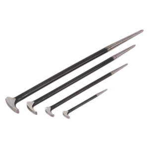 SEALEY ROLLING HEAD PRY BAR SET OF 4