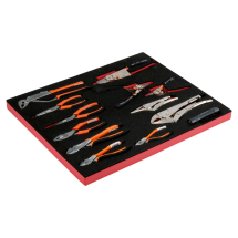 BAHCO FIT AND GO 3/3 FOAM INLAY PLIERS SET 16PC