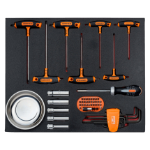 BAHCO FIT AND GO 3/3 T-HANDLE SCREWDRIVER SET 54PC