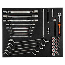 BAHCO FIT AND GO 3/3 FOAM INLAY SOCKET/WRENCH SET 36PC