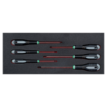 BAHCO FIT AND GO 1/3 FOAM INLAY TORX SCREWDRIVER SET T8-T30 6PC