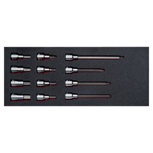 BAHCO FIT AND GO 1/3 FOAM INLAY 1/2" BIT DRIVER SET 12PC