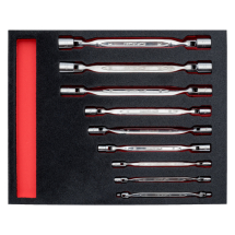 BAHCO FIT AND GO 2/3 FOAM INLAY DOUBLE SOCKET HEAD WRENCH SET 9PC