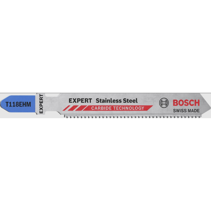 BOSCH EXPERT STAINLESS STEEL JIGSAW BLADES T118EHM 83MM 3PC