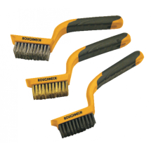 ROUGHNECK WIDE MINI WIRE BRUSH SET OF 3