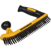 ROUGHNECK TWO HANDED WIRE BRUSH WITH SOFT GRIP