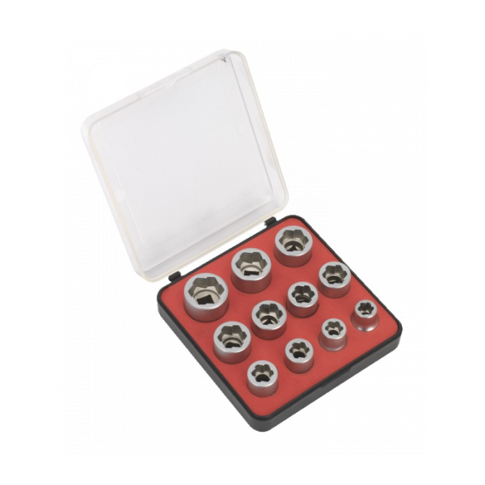 SEALEY DRIVE BOLT EXTRACTO SET 3/8Inch 11PC SEALEY DRIVE BOLT EXTRACTO SET 3/8Inch 11PC
