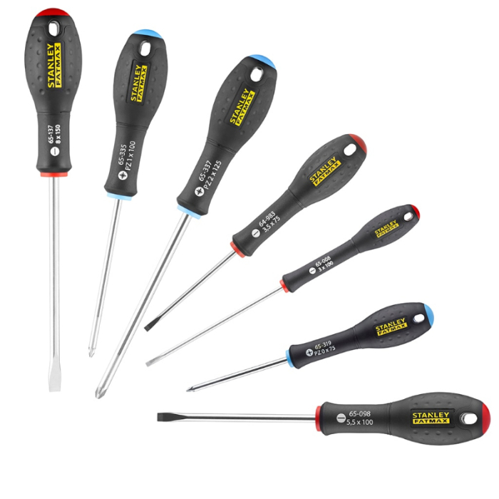 STANLEY PARALLEL FLARED AND POZI SCREWDRIVER SET 7PC STANLEY PARALLEL FLARED AND POZI SCREWDRIVER SET 7PC