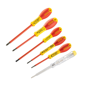 STANLEY FATMAX VDE INSULATED SLOTTED PHILLIPS SCREWDRIVER SET 6PC