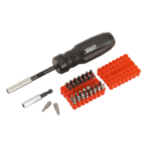 SEALEY GEARLESS RATCHET SCREWDRIVER SET 34 PC SEALEY GEARLESS RATCHET SCREWDRIVER SET 34 PC