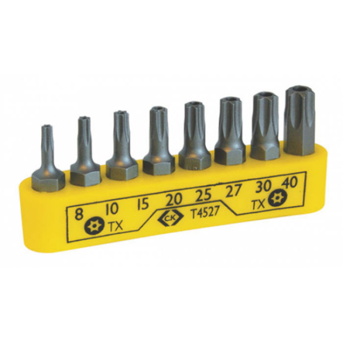 CK TAMPERPROOF TORX SCREWDRIVER INSERT BIT SET 8PC CK TAMPERPROOF TORX SCREWDRIVER INSERT BIT SET 8PC