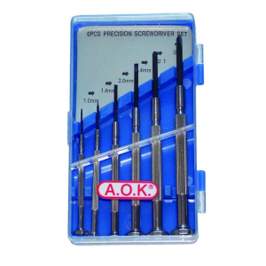 AOK JEWELLERS SCREWDRIVER SET 6PC