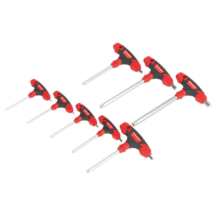 SEALEY T-HANDLED BALL END METRIC HEX KEY SET 8PC SEALEY T-HANDLED BALL END METRIC HEX KEY SET 8PC