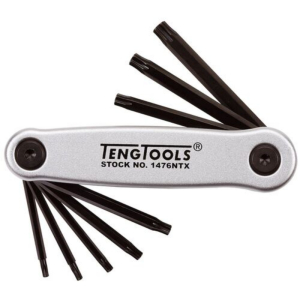 TENG FOLDING TORX KEY SET T10 - T40 8PC