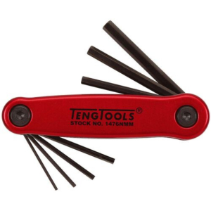 TENG METRIC FOLDING HEX KEY SET 1.5MM - 6MM 7PC