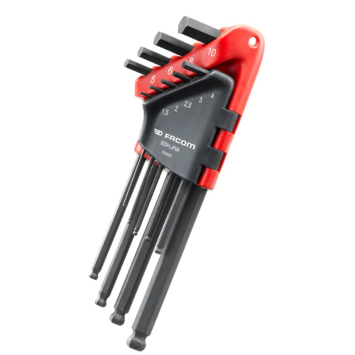 FACOM BALL END HEX KEY SET 1.5 - 10MM 9PC FACOM BALL END HEX KEY SET 1.5 - 10MM 9PC