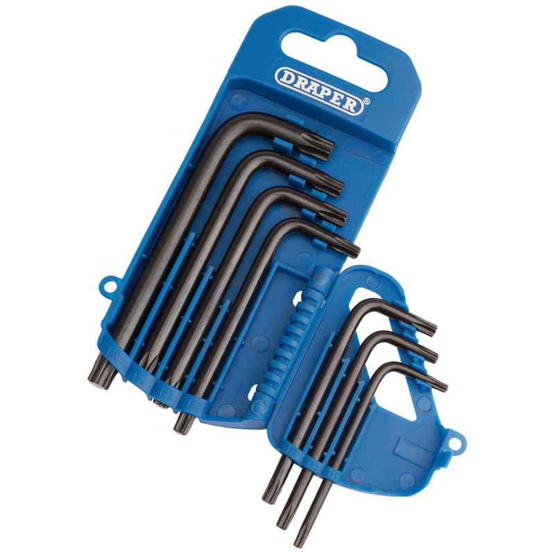 Hex Keys DRAPER TX-STAR KEY SET T10 TO T40 7PC - Gibb Tools & Supplies