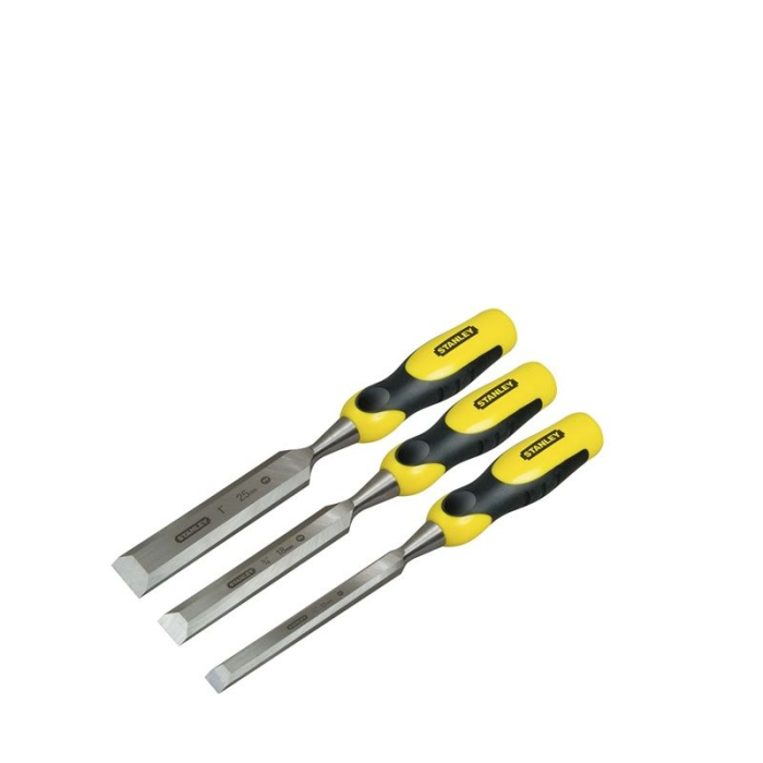 STANLEY DYNAGRIP WOOD CHISEL SET 3 PC STANLEY DYNAGRIP WOOD CHISEL SET 3 PC