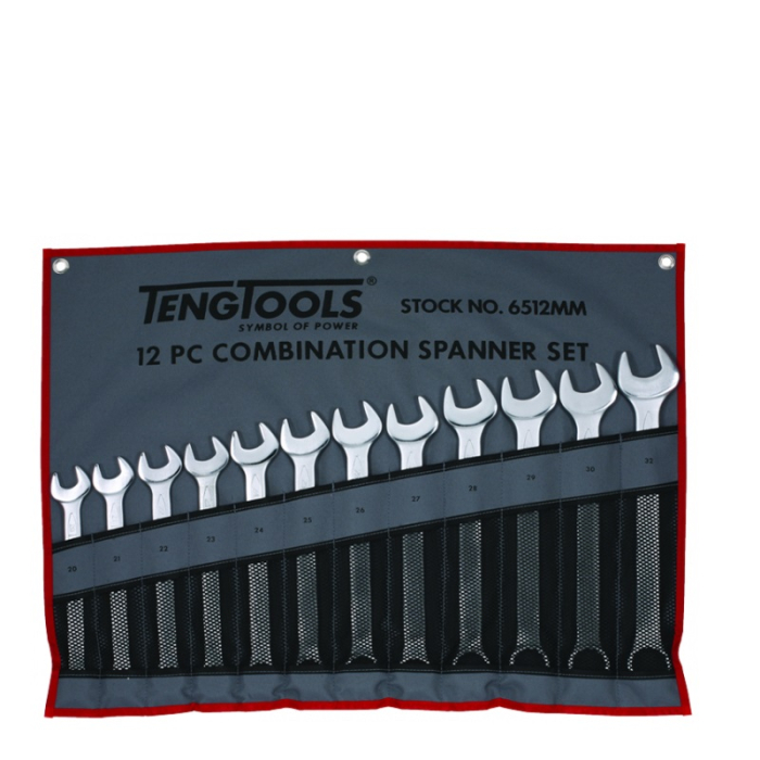 TENG METRIC COMBINATION SPANNER SET 12PC 6512MM 20-32MM TENG METRIC COMBINATION SPANNER SET 12PC 6512MM 20-32MM