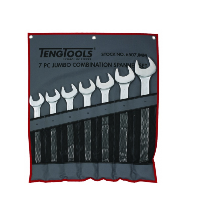 TENG METRIC COMBNATION SPANNER SET 6507JMM 7PC 33-50MM TENG METRIC COMBNATION SPANNER SET 6507JMM 7PC 33-50MM