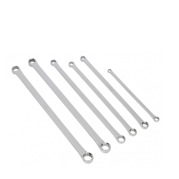SEALEY METRIC EXTRA LONG RING SPANNER SET 6PC SEALEY METRIC EXTRA LONG RING SPANNER SET 6PC