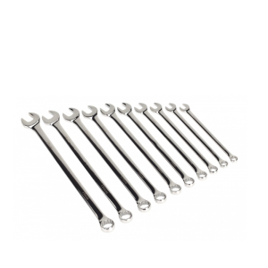 SEALEY METRIC EXTRA LONG COMBINATION SPANNER SET 10PC 10-19MM SEALEY METRIC EXTRA LONG COMBINATION SPANNER SET 10PC 10-19MM