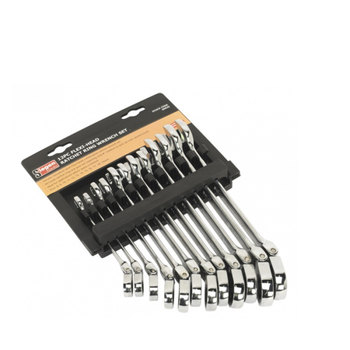 SEALEY METRIC FLEX RATCHET COMBINATION WRENCH SET 12PC SEALEY METRIC FLEX RATCHET COMBINATION WRENCH SET 12PC