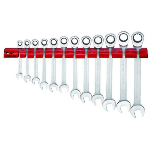 TENG RATCHETING COMBINATION SPANNER RACK SET RS 12PC