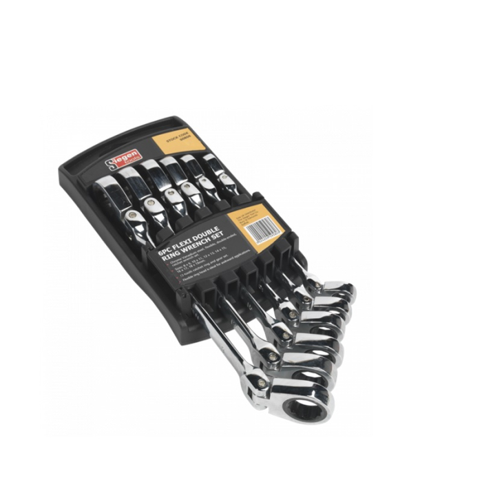 SEALEY METRIC FLEX RATCHET RING WRENCH SET 6PC SEALEY METRIC FLEX RATCHET RING WRENCH SET 6PC