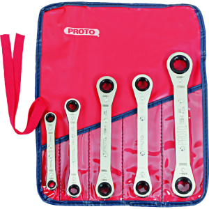PROTO RATCHETING RING SPANNERS 7MM - 17MM SET 6PC PROTO RATCHETING RING SPANNERS 7MM - 17MM SET 6PC