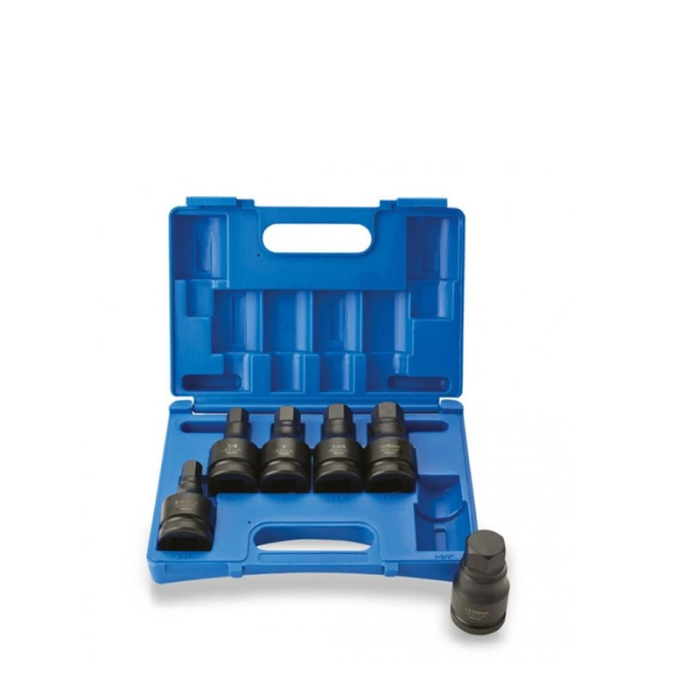 ISS-UK IMPERIAL 1Inch DRIVE HEX BIT IMPACT SOCKET SET 6PC 3/4-1.3/8Inch ISS-UK IMPERIAL 1Inch DRIVE HEX BIT IMPACT SOCKET SET 6PC 3/4-1.3/8Inch