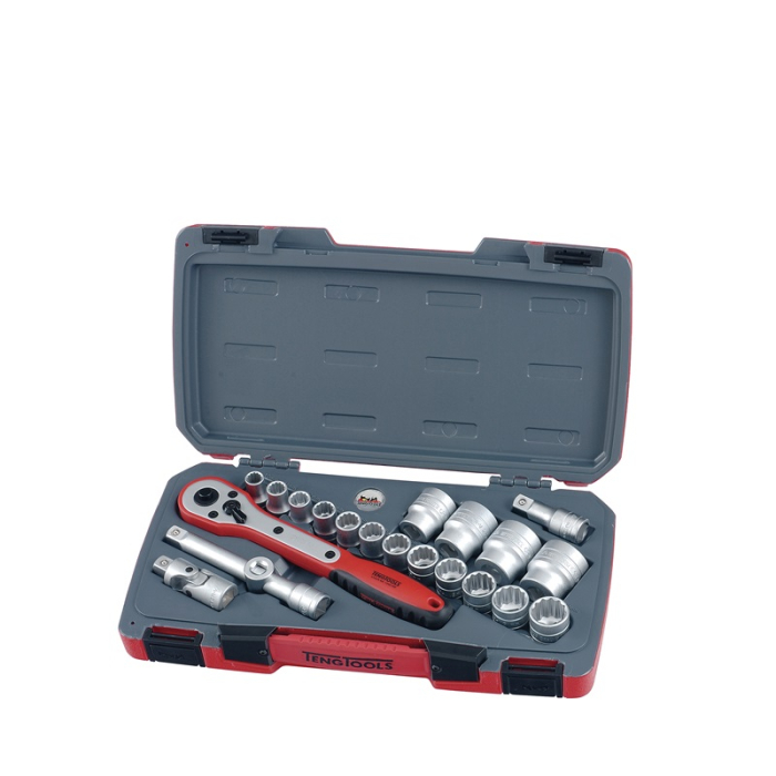 TENG METRIC SOCKET SET 21PC 1/2Inch DRIVEcket Set (21) 10-32MM TENG METRIC SOCKET SET 21PC 1/2Inch DRIVEcket Set (21) 10-32MM
