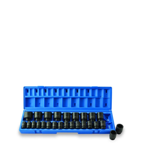 ISS-UK 1/2" DRIVE METRIC IMPACT SOCKET SET 26PC 10-36MM
