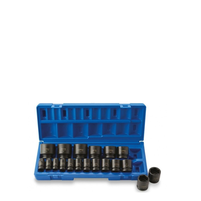 ISS-UK IMPERIAL 1/2Inch DRIVE IMPACT SOCKET SET 19PC 3/8-1.1/2Inch ISS-UK IMPERIAL 1/2Inch DRIVE IMPACT SOCKET SET 19PC 3/8-1.1/2Inch