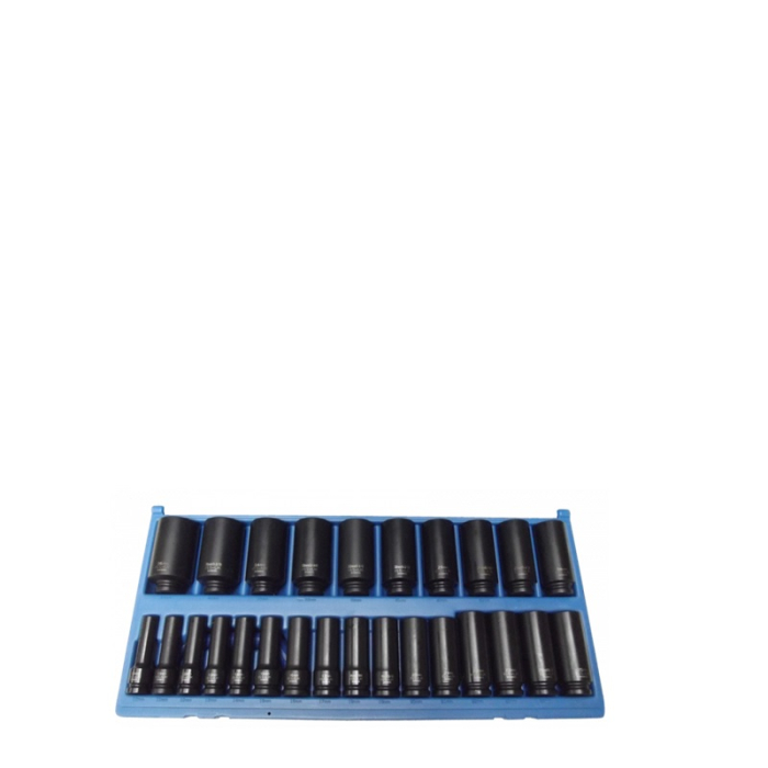 ISS-UK METRIC 1/2Inch DRIVE DEEP BI-HEXAGON IMPACT SOCKET SET 26PC 10-36MM SET08BHMML26 ISS-UK METRIC 1/2Inch DRIVE DEEP BI-HEXAGON IMPACT SOCKET SET 26PC 10-36MM SET08BHMML26