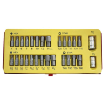 AOK INSERT BIT SET 28PC 3/8inch & 1/2inch SD AOK INSERT BIT SET 28PC 3/8inch & 1/2inch SD