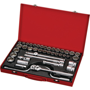 AOK IMPERIAL/AOK METRIC 12PT SOCKET SET 41PC 1/2" SD