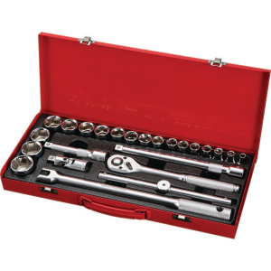 AOK IMPERIAL 6PT SOCKET SET 24PC 1/2" SD