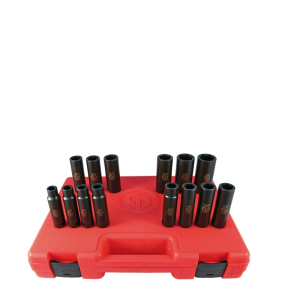 CP 1/2" METRIC DEEP IMPACT SOCKET SET 14PC 10-27MM SS4114D CP 1/2" METRIC DEEP IMPACT SOCKET SET 14PC 10-27MM SS4114D