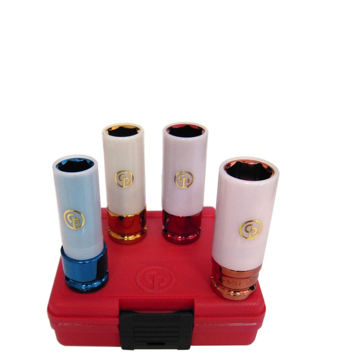 CP 1/2Inch METRIC DEEP THIN WALL SOKET SET 4PC 17-22MM - SS414WP CP 1/2Inch METRIC DEEP THIN WALL SOKET SET 4PC 17-22MM - SS414WP