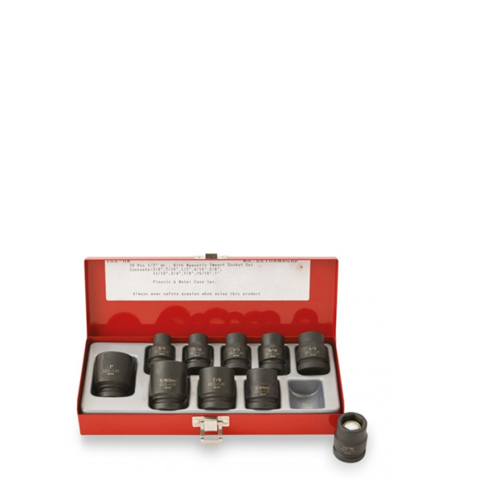 ISS-UK 1/2Inch DRIVE IMPERIAL MAGNETIC IMPACT SOCKET SET 10PC 3/8-1Inch SET08MAGAF ISS-UK 1/2Inch DRIVE IMPERIAL MAGNETIC IMPACT SOCKET SET 10PC 3/8-1Inch SET08MAGAF