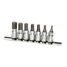 AOK METRIC HEX BIT SOCKET SET 7PC 1/4inch SD 3MM-10MM AOK METRIC HEX BIT SOCKET SET 7PC 1/4inch SD 3MM-10MM