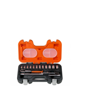 BAHCO 1/4" DRIVE METRIC SOCKET SET 16PC S160